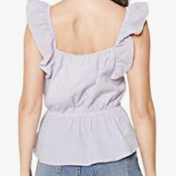 NEW Ruffled Sleeves Top Size L - Picture 10 of 10